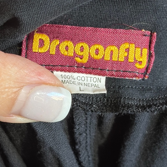 Boho orange pink black Wide Leg Pants - Picture 5 of 6